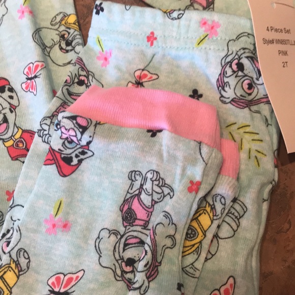 Nickelodeon Paw Patrol girls two cotton pajama sets - Picture 5 of 8